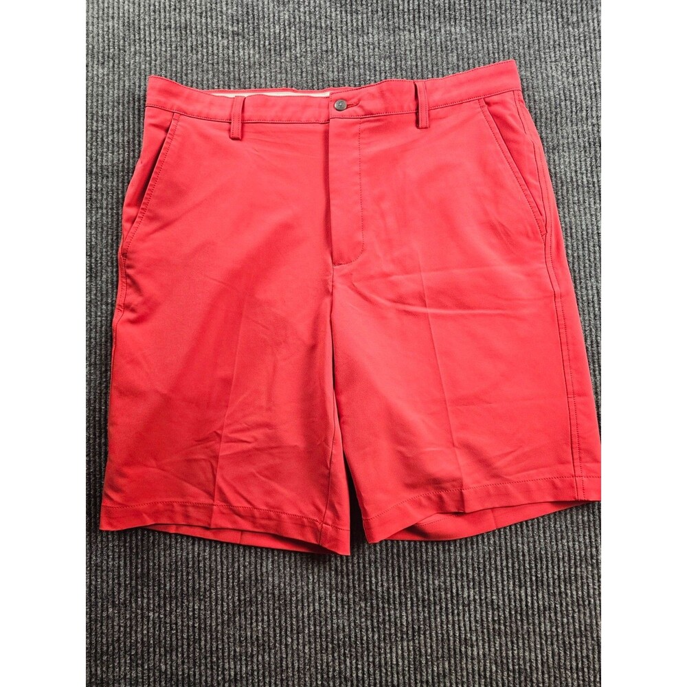 FJ Footjoy Golf Shorts Mens 36 Coral Pink Performance Golf Active Athletic